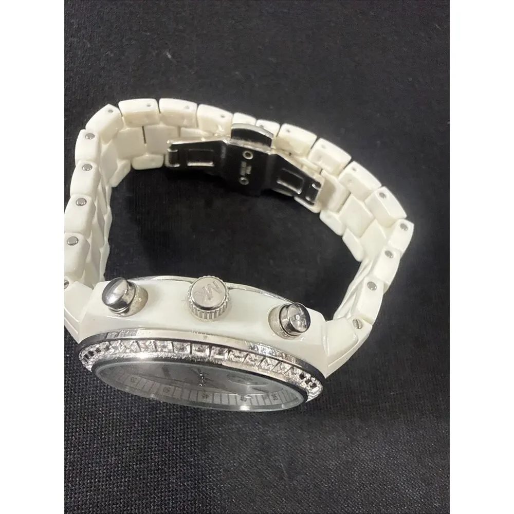 WOMENS MICHAEL KORS RUNWAY MK-5079 MOP DIAL NEW BATTERY 5.5-5.75” BAND (B29)